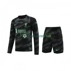 Liverpool Brankářské Venkovní Dres 2023-2024 Dlouhý rukáv Děti Fotbalové Dresy