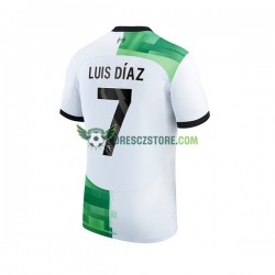 Liverpool Luis Diaz 7 Venkovní Dres 2023-2024 Krátký rukáv Muže Fotbalové Dresy