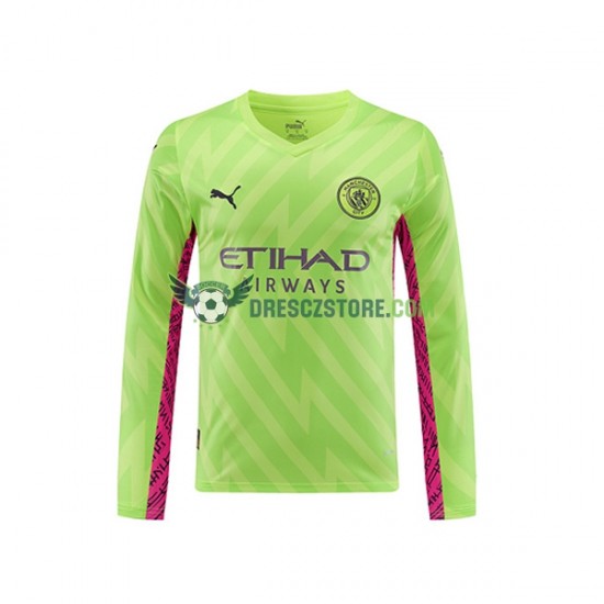 Manchester City Brankářské Alternativní Dres 2023-2024 Dlouhý rukáv Muže Fotbalové Dresy