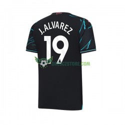 Manchester City Julian Alvarez 19 Alternativní Dres 2023-2024 Krátký rukáv Muže Fotbalové Dresy