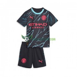 Manchester City Alternativní Dres 2023-2024 Krátký rukáv Děti Fotbalové Dresy