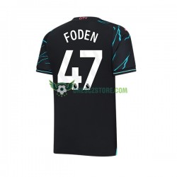 Manchester City Phil Foden 47 Alternativní Dres 2023-2024 Krátký rukáv Muže Fotbalové Dresy