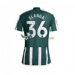Manchester United Anthony Elanga 36 Venkovní Dres 2023-2024 Krátký rukáv Muže Fotbalové Dresy