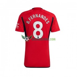 Manchester United B.Fernandes 8 Domácí Dres 2023-2024 Krátký rukáv Muže Fotbalové Dresy