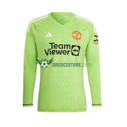 Manchester United Brankářské Domácí Dres 2023-2024 Dlouhý rukáv Muže Fotbalové Dresy