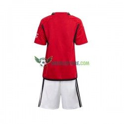 Manchester United Domácí Dres 2023-2024 Krátký rukáv Děti Fotbalové Dresy