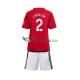 Manchester United Lindelof 2 Domácí Dres 2023-2024 Krátký rukáv Děti Fotbalové Dresy