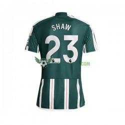 Manchester United Luke Shaw 23 Venkovní Dres 2023-2024 Krátký rukáv Muže Fotbalové Dresy