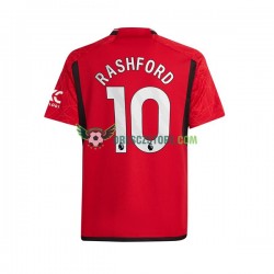 Manchester United Marcus Rashford 10 Domácí Dres 2023-2024 Krátký rukáv Muže Fotbalové Dresy