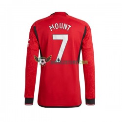 Manchester United Mount 7 Domácí Dres 2023-2024 Dlouhý rukáv Muže Fotbalové Dresy