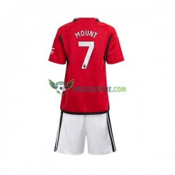 Manchester United Mount 7 Domácí Dres 2023-2024 Krátký rukáv Děti Fotbalové Dresy