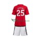Manchester United Sancho 25 Domácí Dres 2023-2024 Krátký rukáv Děti Fotbalové Dresy