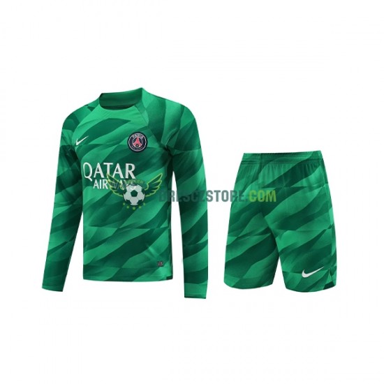 Paris Saint-Germain Brankářské Domácí Dres 2023-2024 Dlouhý rukáv Děti Fotbalové Dresy