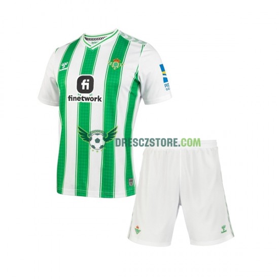 Real Betis Domácí Dres 2023-2024 Krátký rukáv Děti Fotbalové Dresy