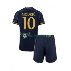 Real Madrid Modrić Luka 10 Venkovní Dres 2023-2024 Krátký rukáv Děti Fotbalové Dresy