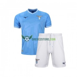 Lazio Řím Domácí Dres 2023-2024 Krátký rukáv Děti Fotbalové Dresy