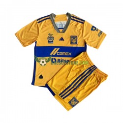 Tigres UANL Domácí Dres 2023-2024 Krátký rukáv Děti Fotbalové Dresy