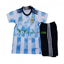 Argentina All Stars Domácí Dres 2023 Krátký rukáv Děti Fotbalové Dresy