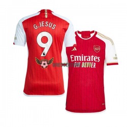 Arsenal Gabriel Jesus 9 Domácí Dres 2023-2024 Krátký rukáv Muže Fotbalové Dresy
