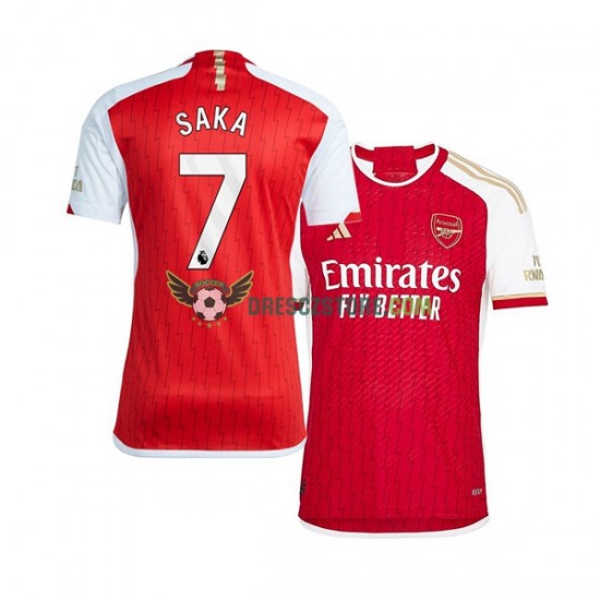 Arsenal Saka 7 Domácí Dres 2023-2024 Krátký rukáv Muže Fotbalové Dresy