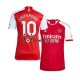 Arsenal Smith Rowe 10 Domácí Dres 2023-2024 Krátký rukáv Muže Fotbalové Dresy
