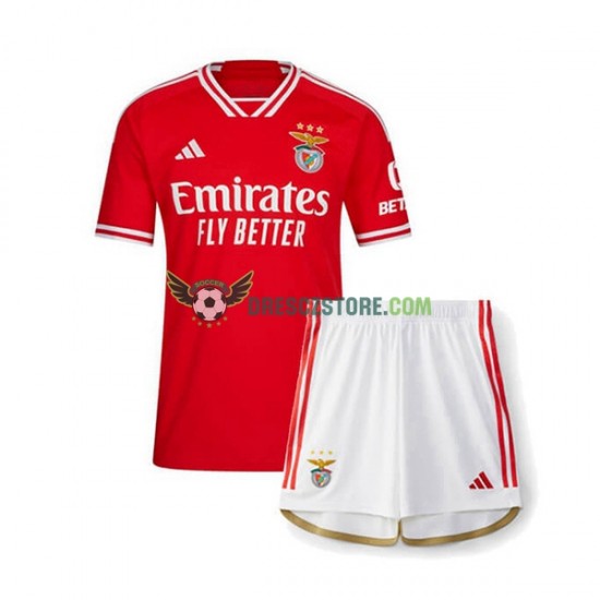 Benfica Domácí Dres 2023-2024 Krátký rukáv Děti Fotbalové Dresy