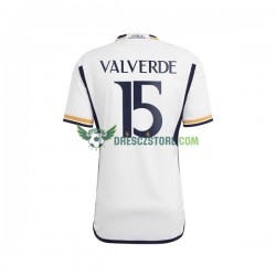 Real Madrid Federico Valverde 15 Domácí Dres 2023-2024 Krátký rukáv Muže Fotbalové Dresy