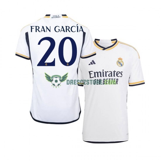 Real Madrid Fran Garcia 20 Domácí Dres 2023-2024 Krátký rukáv Muže Fotbalové Dresy