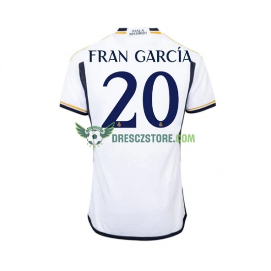 Real Madrid Fran Garcia 20 Domácí Dres 2023-2024 Krátký rukáv Muže Fotbalové Dresy