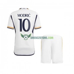 Real Madrid Modrić 10 Domácí Dres 2023-2024 Krátký rukáv Děti Fotbalové Dresy