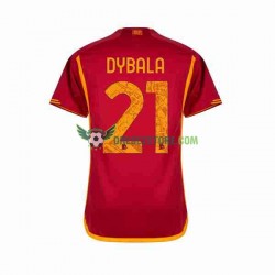 AS Řím Paulo Dybala 21 Domácí Dres 2023-2024 Krátký rukáv Muže Fotbalové Dresy
