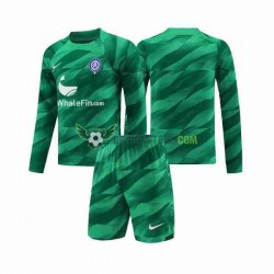 Atlético Madrid Brankářské Venkovní Dres 2023-2024 Dlouhý rukáv Děti Fotbalové Dresy