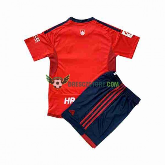 CA Osasuna Domácí Dres 2023-2024 Krátký rukáv Děti Fotbalové Dresy