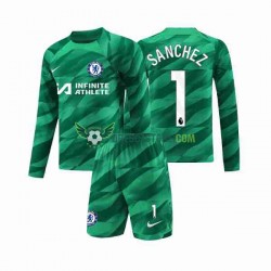Chelsea Robert Sanchez 1 Brankářské Alternativní Dres 2023-2024 Dlouhý rukáv Děti Fotbalové Dresy