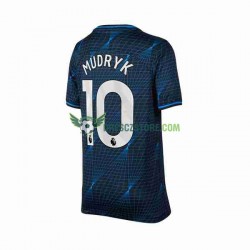 Chelsea Mykhaylo Mudryk 10 Venkovní Dres 2023-2024 Krátký rukáv Muže Fotbalové Dresy