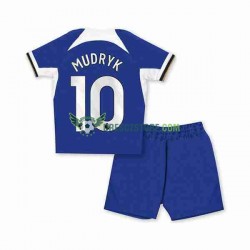 Chelsea Mykhaylo Mudryk 10 Domácí Dres 2023-2024 Krátký rukáv Děti Fotbalové Dresy