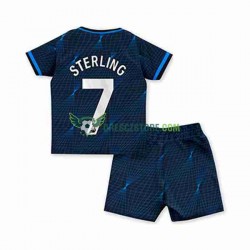 Chelsea Raheem Sterling 7 Venkovní Dres 2023-2024 Krátký rukáv Děti Fotbalové Dresy