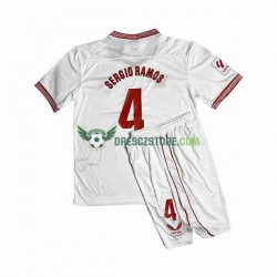Sevilla FC Sergio Ramos 4 Domácí Dres 2023-2024 Krátký rukáv Děti Fotbalové Dresy