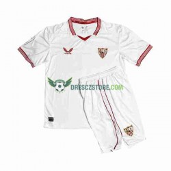 Sevilla FC Sergio Ramos 4 Domácí Dres 2023-2024 Krátký rukáv Děti Fotbalové Dresy