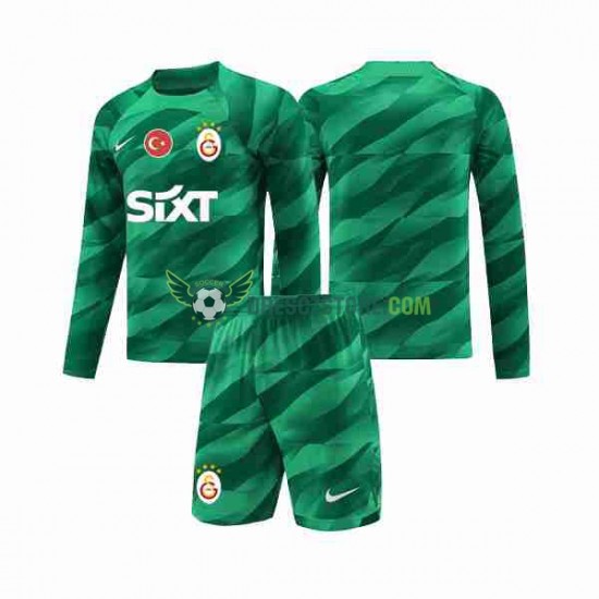 Galatasaray Brankářské Domácí Dres 2023-2024 Dlouhý rukáv Děti Fotbalové Dresy