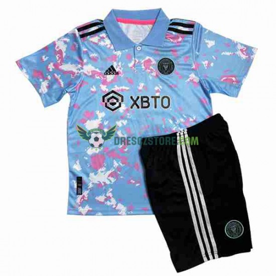 Inte Miami Lionel Messi 10 Alternativní Dres 2023-2024 Krátký rukáv Děti Fotbalové Dresy