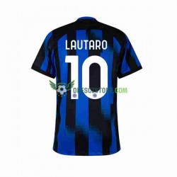 Inter Milán Lautaro Martinez 10 Domácí Dres 2023-2024 Krátký rukáv Muže Fotbalové Dresy