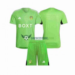 Leeds United Brankářské Domácí Dres 2023-2024 Krátký rukáv Děti Fotbalové Dresy
