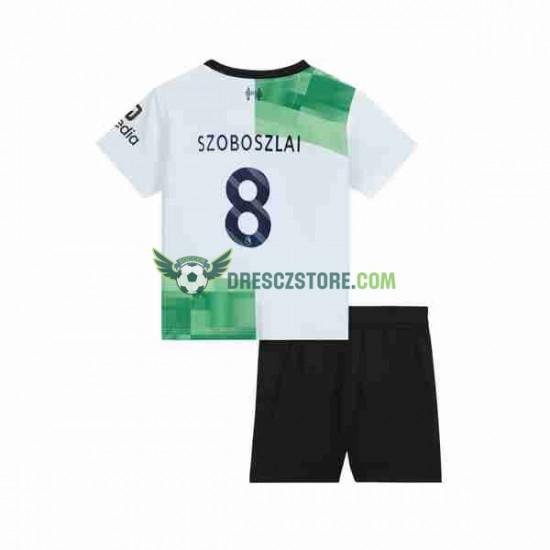 Liverpool Dominik Szoboszlai 8 Venkovní Dres 2023 Krátký rukáv Děti Fotbalové Dresy