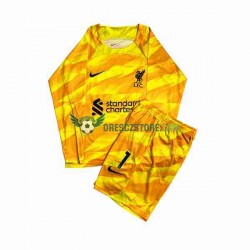Liverpool A.Becker 1 Brankářské Alternativní Dres 2023-2024 Dlouhý rukáv Děti Fotbalové Dresy