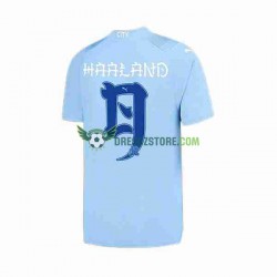 Manchester City Haaland 9 Special Printing Domácí Dres 2023-2024 Krátký rukáv Muže Fotbalové Dresy