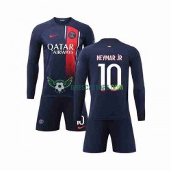 Paris Saint-Germain Neymar Jr 10 Domácí Dres 2023-2024 Dlouhý rukáv Děti Fotbalové Dresy