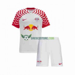 RB Leipzig Domácí Dres 2023-2024 Krátký rukáv Děti Fotbalové Dresy