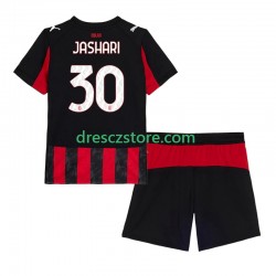 AC Milán Ardon Jashari 30 Domácí Dres 2025-2026 Krátký rukáv Děti Fotbalové Dresy