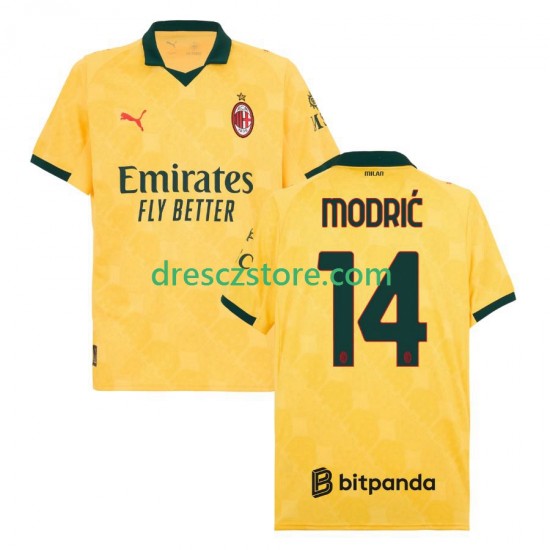 AC Milán Modrić Luca 14 Alternativní Dres 2025-2026 Krátký rukáv Muže Fotbalové Dresy